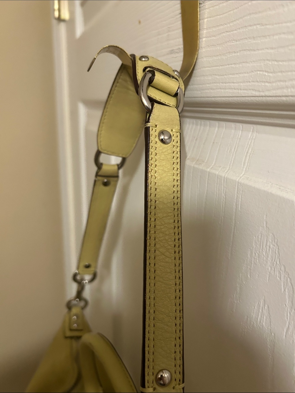 Coach lime green Leather Shoulder Bag with Top Handles - Picture 4 of 16
